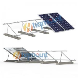 montaż solarny na płaskim dachu
