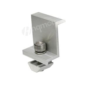 Zacisk końcowy panelu słonecznego anodowany na srebrno, aluminiowy, 30 mm