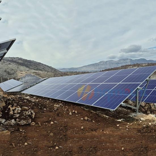 ramming pile solar racking system
