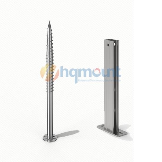 solar ground mount system with U profile steel