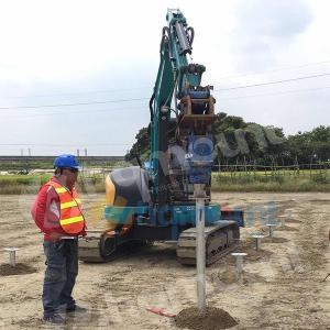 Śruba kotwiąca do gruntu dla instalacji solarnych
