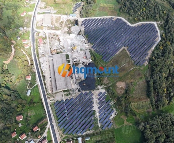 5MW stalowy wspornik fotowoltaiczny ZAM do elektrowni słonecznej