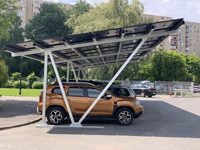 Projekt aluminiowego zadaszenia słonecznego